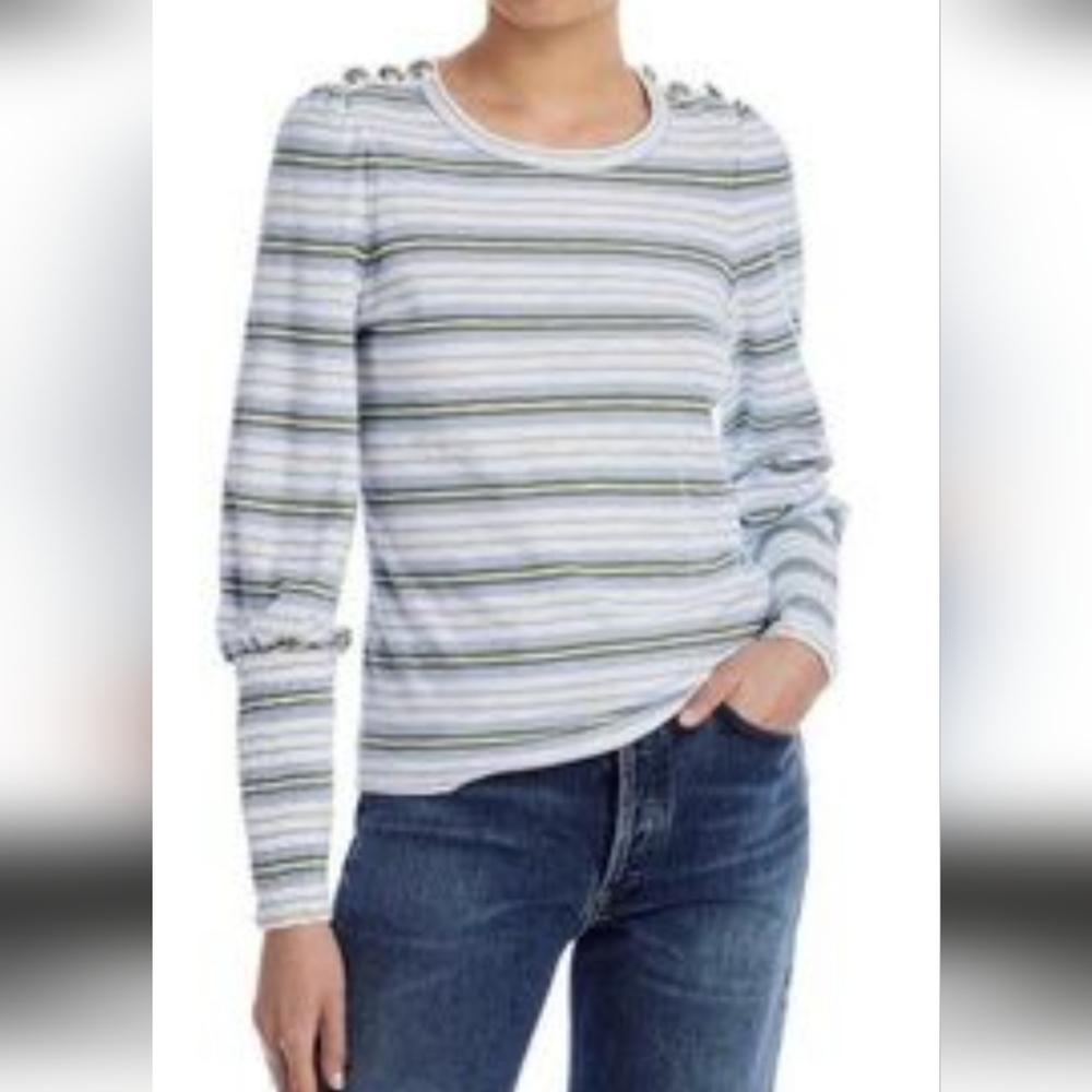 NWOT VERONICA BEARD MEG STRIPED TEE ; SIZE;LARGE